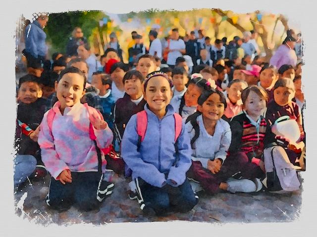 Children participating in CreArte's activities